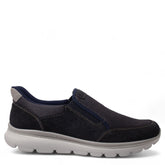 Italian Men Dark Blue Chamois Shoes #4995